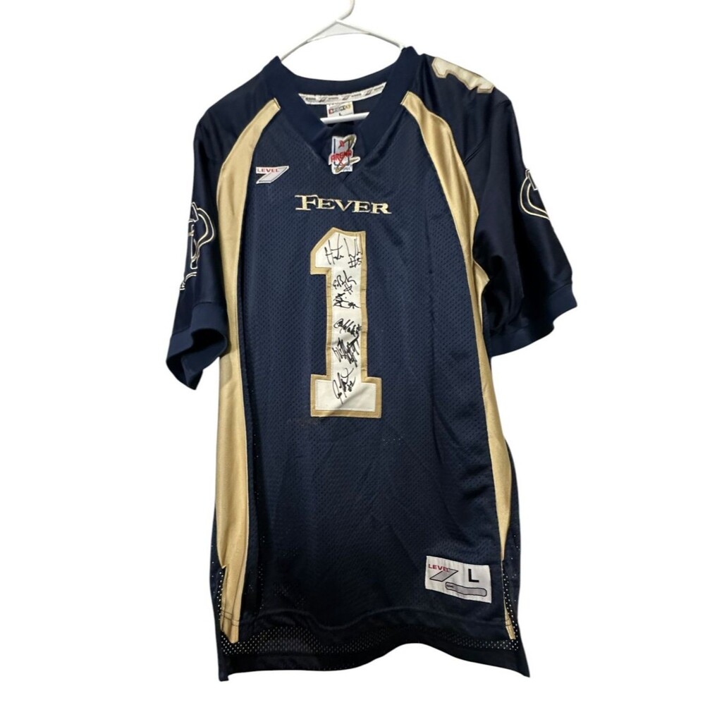 Tri Cities Fever Arena League Sewn Football Jersey #1 Autographed 2007 RARE L - Picture 2 of 10